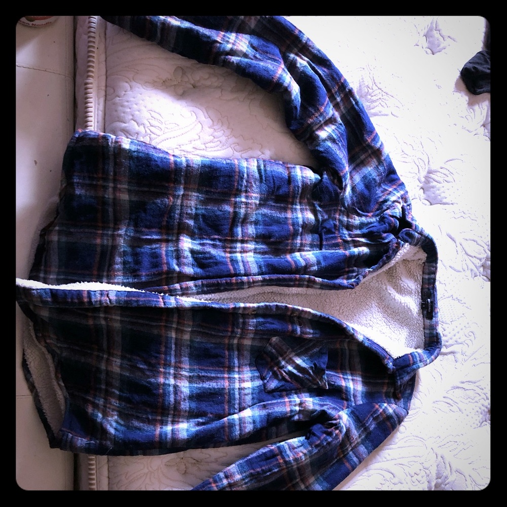 Warm button up coat/flannel